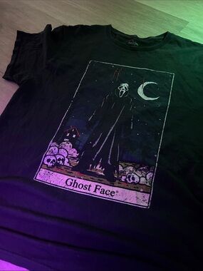 Ghostface tarot card Halloween horror tee shirt